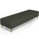 Ver imagem 1 de Puff Decorativo Sala de Estar Bali W01 Pés Palito 170x60cm Bouclê Verde - Lyam Decor
