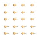 Ver imagem 1 de Kit 20 Puxadores de Madeira Redondos P/ Móveis Gavetas Armários Modelo Bola