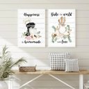 Ver imagem 2 de Kit 2 Quadros Cozinha Provençal - Confeitaria 24x18cm - com Vidro:moldura Branca