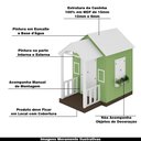 Ver imagem 4 de Casinha de Brinquedo Artesanal com Varanda MDF Branco/Verde - Criança Feliz Casinha com Varanda