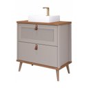 Ver imagem 2 de Gabinete para Banheiro com Cuba Mily Espresso Móveis Bege/Cappuccino