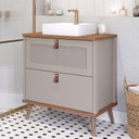 Ver imagem 1 de Gabinete para Banheiro com Cuba Mily Espresso Móveis