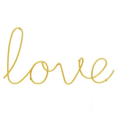 Letreiro Decorativo Love em Metal 14,5CMX28,5cm Mart Collection