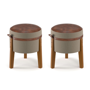 Puff Rest:kit 2 Marrom