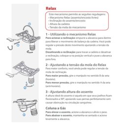 Kit 3 Cadeiras Escritório Day Pretas 1 giratória e 2 fixas - 4