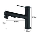 Ver imagem 6 de Torneira Extensivel Banheira Banheiro Ducha Articulada Tres Jatos Mesa Pia Bancada Monocomando Agua