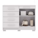 Ver imagem 2 de Comoda Sapateira 5g 2p 122 Cm Siri 20019 Branco Vlr