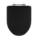 Ver imagem 1 de Assento Sanitário Laqueado Gunna Preto para Vaso Eternit