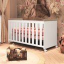 Ver imagem 3 de Quarto de Bebê com Berço 3 em 1 Roupeiro 3 Portas 2 Gavetas Cômoda 4 Gavetas Portugal Móveis Bonatto