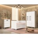 Ver imagem 1 de Quarto de Bebê com Berço 3 em 1 Roupeiro 3 Portas 2 Gavetas Cômoda 4 Gavetas Portugal Móveis Bonatto