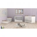 Ver imagem 2 de Quarto de Bebê com Berço 3 em 1 Roupeiro 3 Portas 2 Gavetas Cômoda 4 Gavetas Portugal Móveis Bonatto