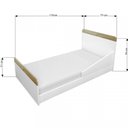 Ver imagem 6 de Quarto de Bebê com Berço 3 em 1 Roupeiro 3 Portas 2 Gavetas Cômoda 4 Gavetas Portugal Móveis Bonatto