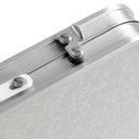Ver imagem 2 de Mesa Notebook Vira Maleta Suporte Estudo Laptop Dobravel de Aluminio com Tampo MDF Cama Camping Sofa