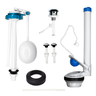 Kit Completo Reparo Simples Entrada e Saída Caixa Acoplada para o Vaso Logasa 1.6gpf 6.0lpf - 1