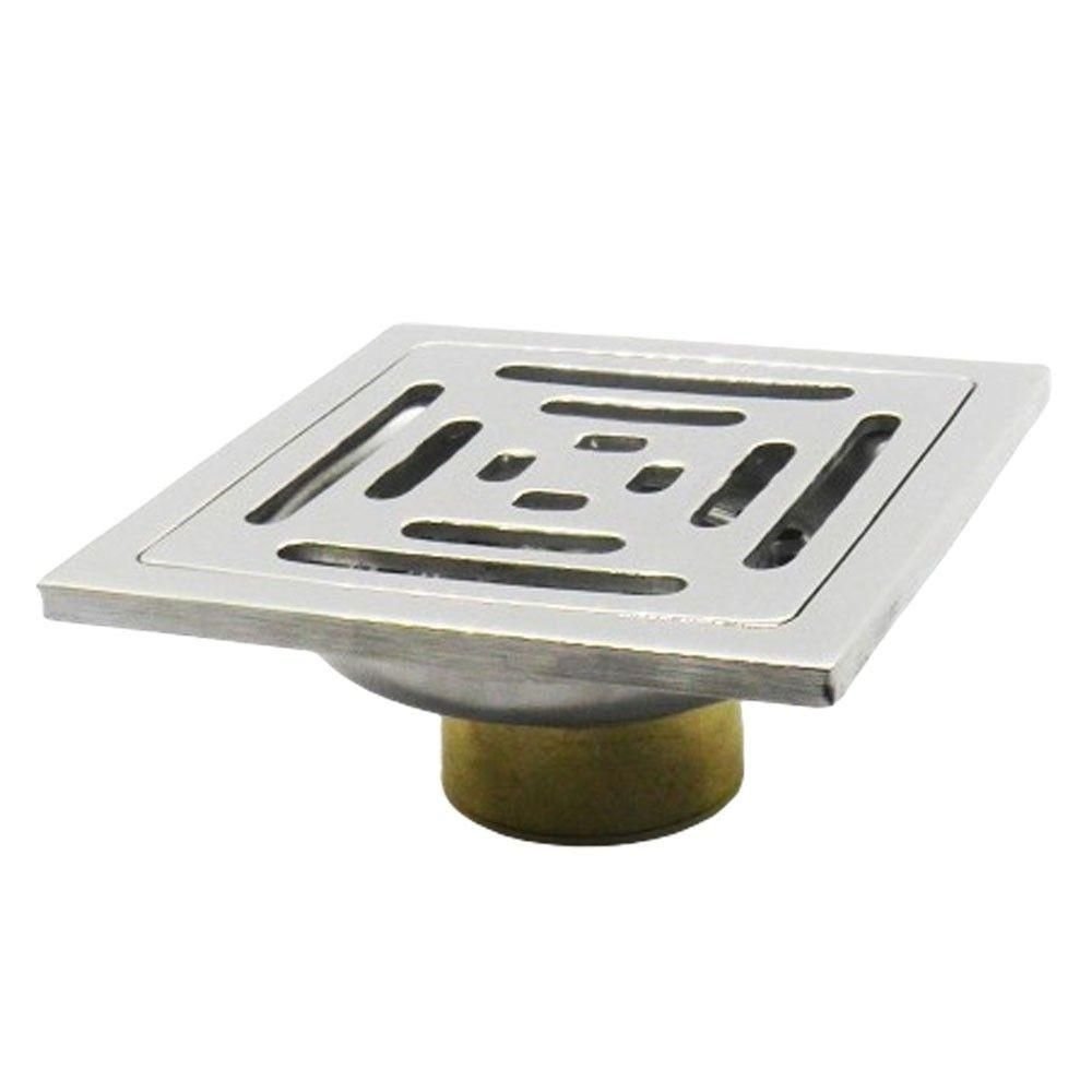 Kit 4 Ralos Inteligente 10x10 Anti Odor Insetos Aço Inox Banheiro Casa - 2