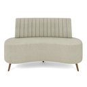 Ver imagem 2 de Sofá Living Decorativo 2 Lugares 1,60M Katara Bege Bouclê G33 - Gran Belo