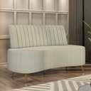 Ver imagem 1 de Sofá Living Decorativo 2 Lugares 1,60M Katara Bege Bouclê G33 - Gran Belo