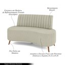 Ver imagem 3 de Sofá Living Decorativo 2 Lugares 1,60M Katara Bege Bouclê G33 - Gran Belo