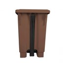 Ver imagem 2 de Lixeira 50l Retangular C- Pedal Marron Lar Plasticos 13245