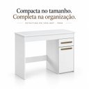 Ver imagem 6 de Escrivaninha 1 Porta 1 Gaveta 100% MDF com Tampo Amplo Atenas Espresso Móveis