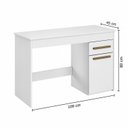 Ver imagem 3 de Escrivaninha 1 Porta 1 Gaveta 100% MDF com Tampo Amplo Atenas Espresso Móveis