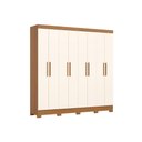 Ver imagem 2 de Guarda Roupa Casal B51 8 Portas Cinamomo/Off White Henn