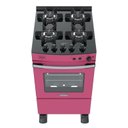 Ver imagem 2 de Fogao 4 Bocas Venax Gaudi Vetro Vitreo Pink Gas GLP 220 V