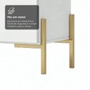 Ver imagem 4 de Aparador Buffet 100% MDF 4 Portas com Pés em Metal 164x85x40cm Branco Fosco