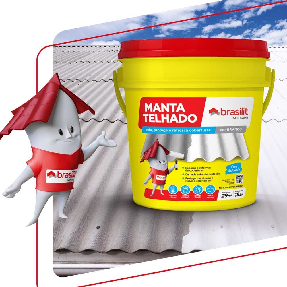 Manta Liquida Telhado Brasilit 18kg 631018004 - 2