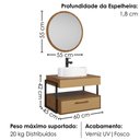 Ver imagem 3 de Gabinete Banheiro Espelheira e Cuba Branca Olympo Fendi Freijo Bechara