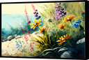 Ver imagem 1 de Quadro Decorativo Abstrato Canvas Premium Flores Jardim Flor Salas Gg