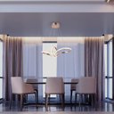 Ver mais imagens de Lustre Pendente 35w Led Integrado Moderno 3 Em1 Bivolt Cobre