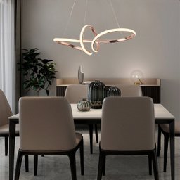 Lustre Pendente 35w Led Integrado Moderno 3 Em1 Bivolt Cobre - 5
