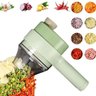Processador de Alimentos sem Fio Multifuncional Recarregável Triturador Cortador Fatiador Moedor Elé - 1
