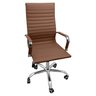 Cadeira Eames Esteirinha Presidente Escritório Boston Eames Alta - Marrom - 1