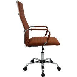 Cadeira Eames Esteirinha Presidente Escritório Boston Eames Alta - Marrom - 2