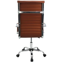 Cadeira Eames Esteirinha Presidente Escritório Boston Eames Alta - Marrom - 4