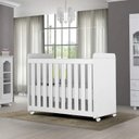 Ver imagem 2 de Quarto de Bebê Completo com Berço 3 em 1 Cômoda 4 Gavetas 1 Porta Portugal Móveis Bonatto