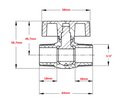 Ver imagem 2 de Registro Esfera com Rosca Externa 3/4" Krona
