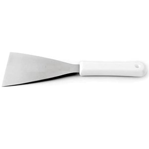 Espátula Reta 4" Raspadora Cortador Pão Hamburguer Chapa Aço Inox Cozinha Gourmet Fritar 26,5cm Orig