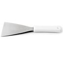 Ver imagem 1 de Espátula Reta 4" Raspadora Cortador Pão Hamburguer Chapa Aço Inox Cozinha Gourmet Fritar 26,5cm Orig