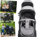 Ver imagem 4 de Carrinho para Gemeos Berço Passeio Moises Kiddo Pair Cinza