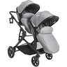 Carrinho para Gemeos Berço Passeio Moises Kiddo Pair Cinza - 1