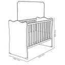 Ver imagem 2 de Jogo de Quarto Doce Sonho Berço e Cômoda Rosa - Qmovi