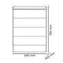 Ver imagem 3 de Jogo de Quarto Doce Sonho Berço e Cômoda Rosa - Qmovi