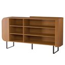 Ver imagem 6 de Buffet Aparador 160cm 2 Portas Orgânico Pé Metal Sindy Nature Z56 - Mpozenato