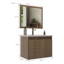 Ver imagem 3 de Gabinete Banheiro 60cm com Cuba e Espelheira Multimóveis CR10103 Noce
