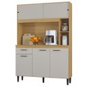 Ver imagem 2 de Armário de Cozinha Compacta 120cm Parisi P11 Damasco/Off White - Mpozenato