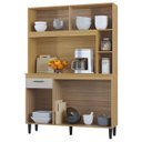 Ver imagem 5 de Armário de Cozinha Compacta 120cm Parisi P11 Damasco/Off White - Mpozenato