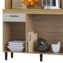 Ver imagem 7 de Armário de Cozinha Compacta 120cm Parisi P11 Damasco/Off White - Mpozenato